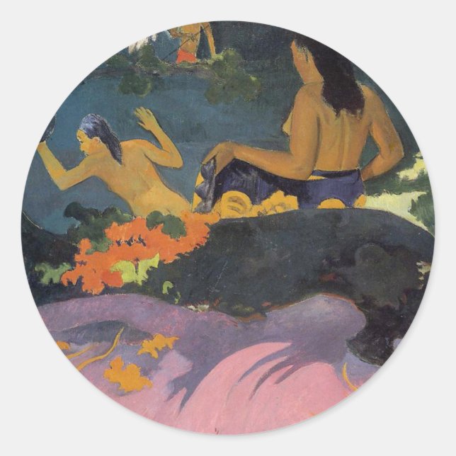'Fatata Te Miti' - Pegatina Paul Gauguin (Anverso)