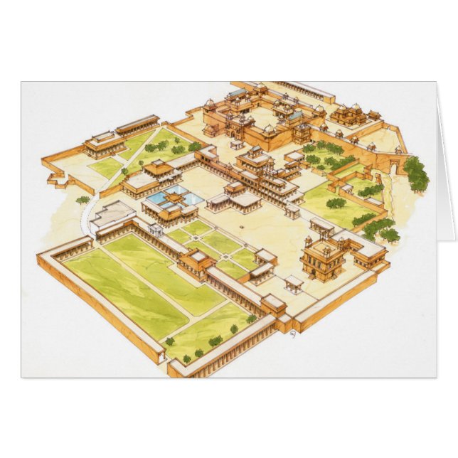 Fatehpur Sikri. Adra. La India (Anverso (Horizontal))