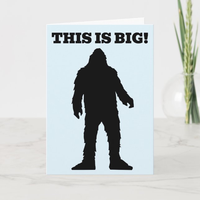 FATHER'S DAY BIGFOOT FUNNY Tarjetas de felicitació (Anverso)