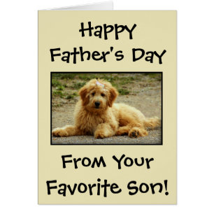 Father's Day Personalized From The Dog Photo Card