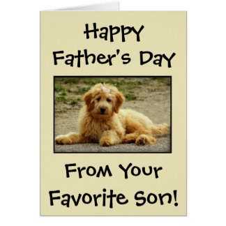 Father's Day Personalized From The Dog Photo Card