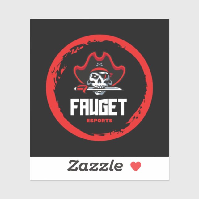 FAUGET Pegatina de vinilo de corte personalizado (Hoja)