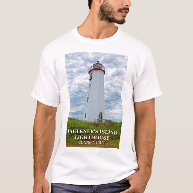 Faulkner's Island Lighthouse, camiseta de Connecti (Anverso)