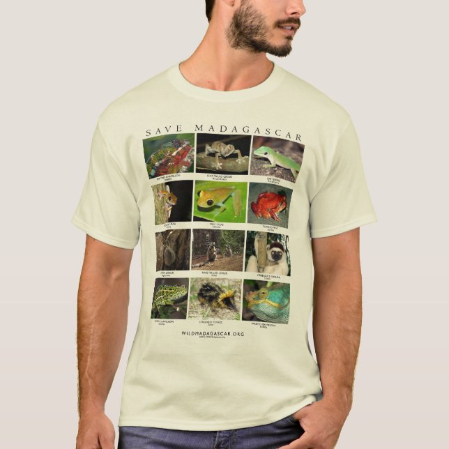 Fauna de la camiseta de Madagascar (Anverso)