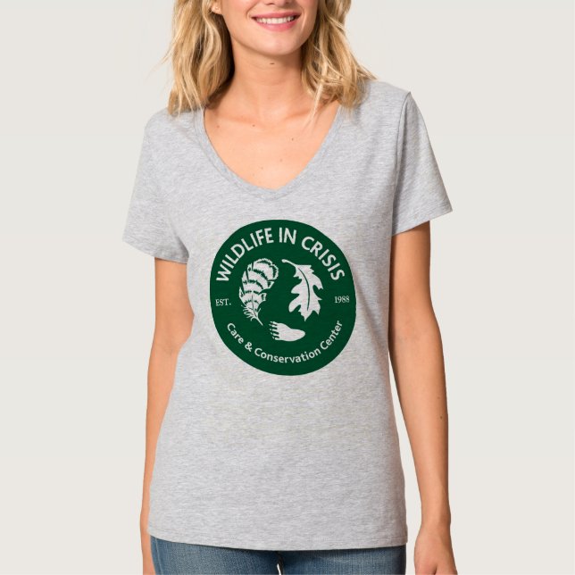 Fauna en camiseta del gris de la crisis (Anverso)