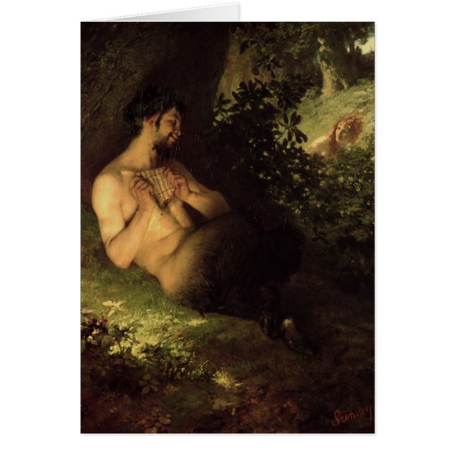 Fauno y ninfa, 1868 (Frente)