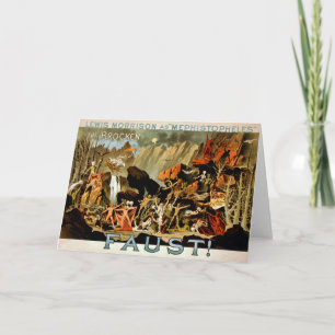 Fausto de 1887 - Tarjeta de felicitación