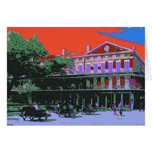 Fauvismo: Edificio Pontalba de Nueva Orleans (Anverso (Horizontal))