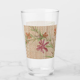 Faux Bamboo Mat Original Art Glass