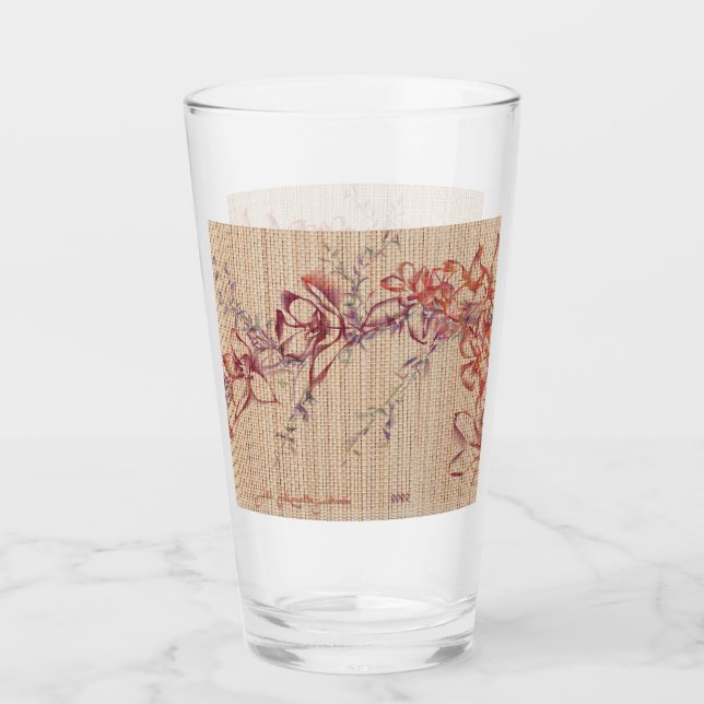 Faux Bamboo Original Art Glass Tumbler (Anverso)