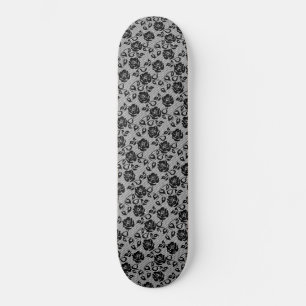 Faux Black Lace Rosa Fishnet Skateboard Gift