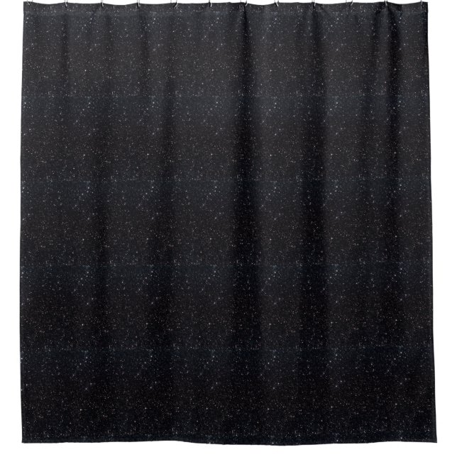 Faux Black Purpurina Shower Cortina (Anverso)