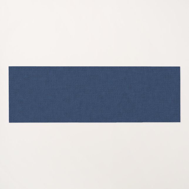 Faux Blue Jeans Fabric Yoga Mat (Reverso (horizontal))