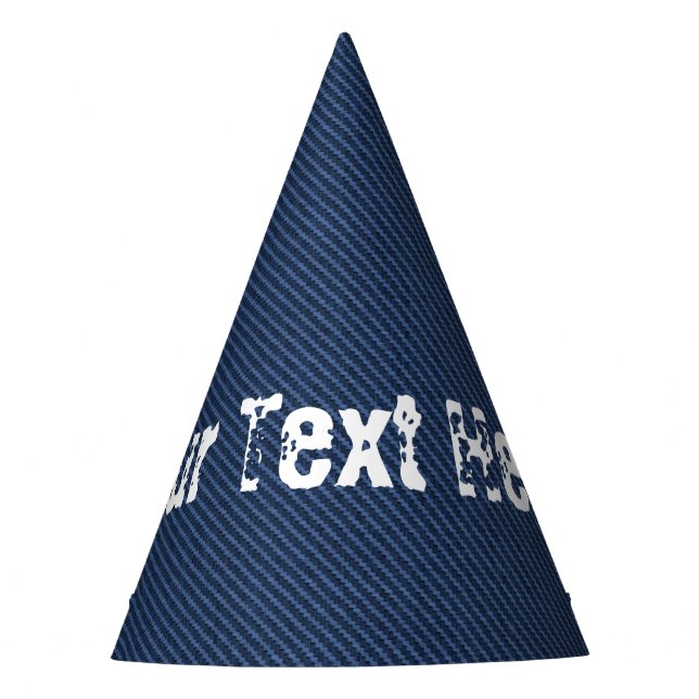Faux Blue Jeans Fiesta Gorra con Personalizado Tex (Anverso)
