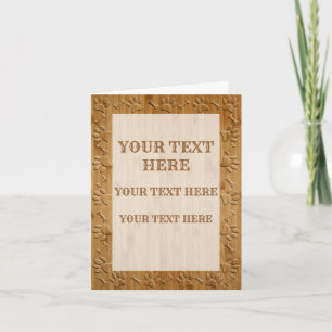 Faux Caras De Perro De Madera Y Huesos