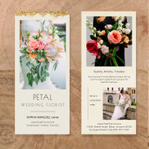 Faux Gold Dip Creative Marketing Tarjeta para rack