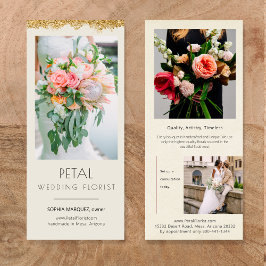 Faux Gold Dip Creative Marketing Tarjeta para rack