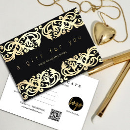 Faux Gold Frame Esparkke On Black (Faux Gold Frame