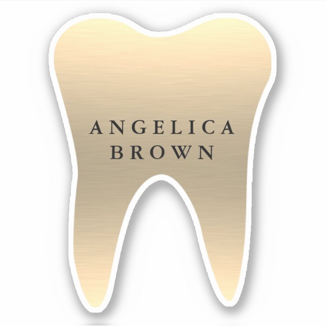 Faux Gold Pegatina dental (Anverso)