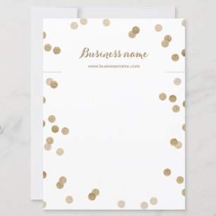 Faux Gold Purpurina puntos de fondo tarjetas de co