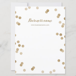 Faux Gold Purpurina puntos de fondo tarjetas de co