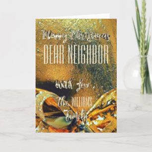Faux Gold Ribbon de Feliz Navidad