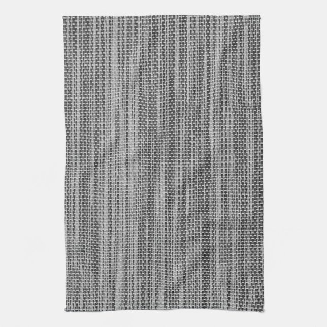Faux Gray Cotton Kitchen Toalla (Vertical)