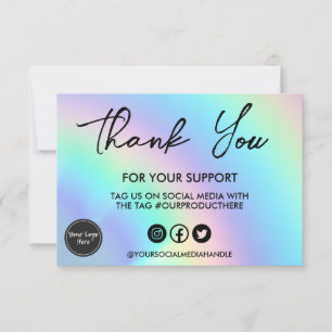 Faux Holo Colorful Gracias Media Insert