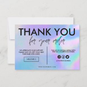 Faux Holographic Color Gracias Media Insert