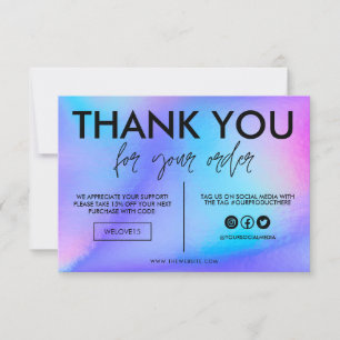 Faux Holographic Color Gracias Media Insert