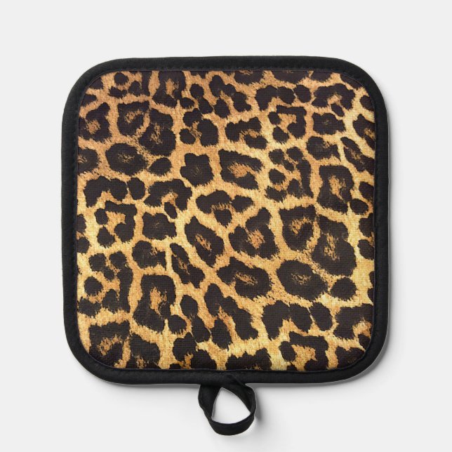 Faux Leopard Skin Pot Holder (Anverso)