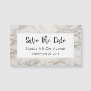 Faux Marble Alabaster Modern Save The Date