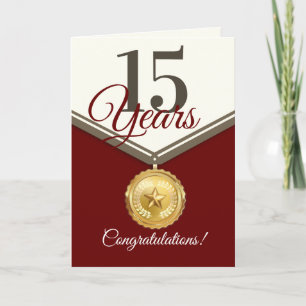 Faux medalla - tarjeta del aniversario universal d