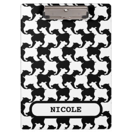 Faux-pié-de-poule con Dogs moda Portapapeles 2