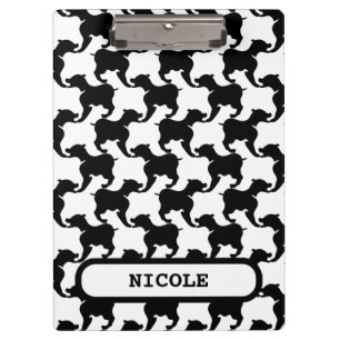 Faux-pié-de-poule con Dogs moda Portapapeles 2