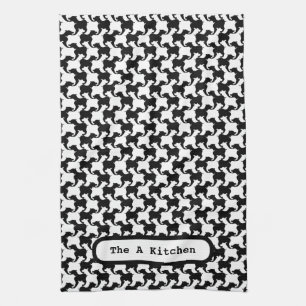 Faux-pié-de-poule con Perros de moda K Toalla 1