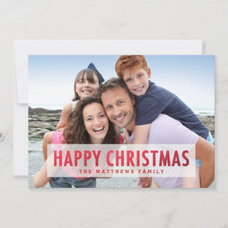 Faux Red Relieve metalizado Feliz Navidad Festivid