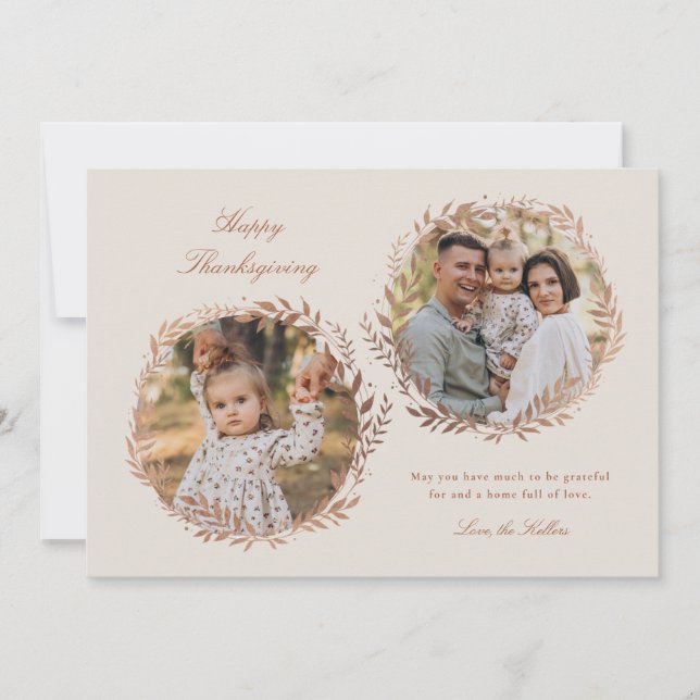 Faux Relieve metalizado Harvest Wreath Acción de G (Anverso)