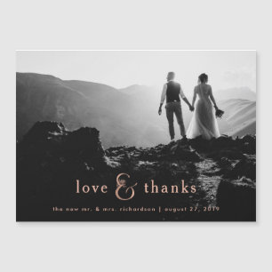 Faux Rosa Gold Ampersand  Foto Gracias