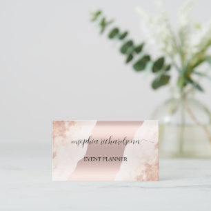 Faux Rosa Gold sobre la tarjeta de visita Rosa neu