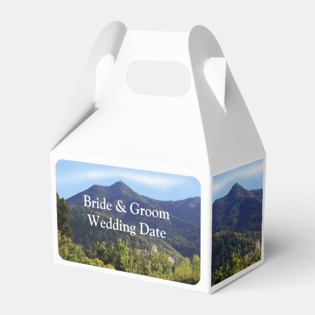 Favor Cajas Gable Personalizado Mt Tamalpais Igles (Front Side)