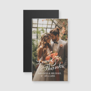 Favor de boda con foto personalizada 'Amor y agrad