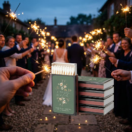 Favor de boda de flores silvestres en acuarela ver