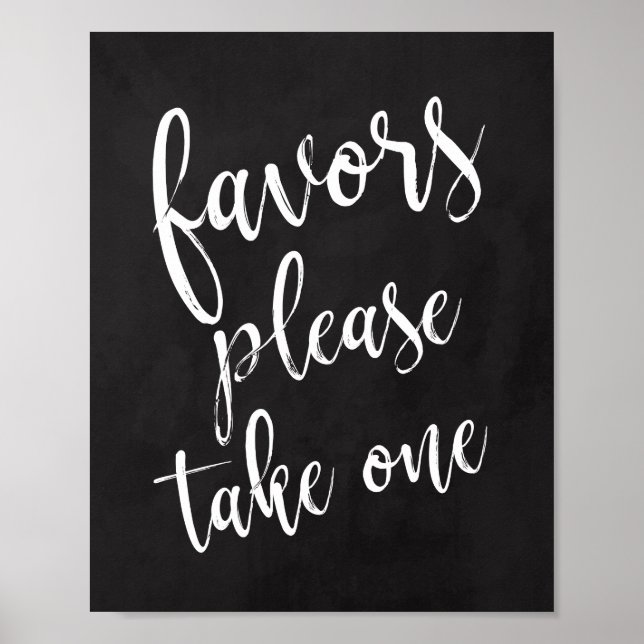 Favor de Boda en Pizarra Señal de 8x10 (Frente)