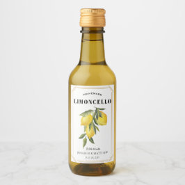 Favor de boda Limoncello de limón Gracias