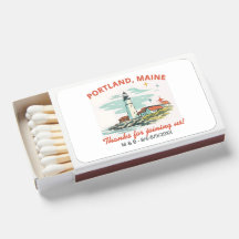 Favor de boda personalizado de faro de Portland Ma