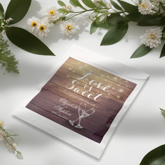 Favor de Boda Trata Bolsas Glass De Champagne Made (Subido por el creador)