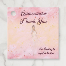 Favor de etiqueta para Quinceanera