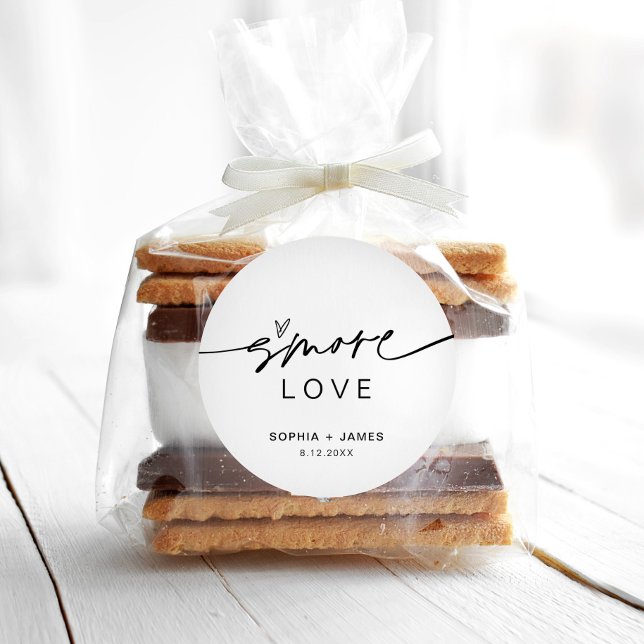 Favor de EVERLEIGH S'more Love Pegatina redonda de (Subido por el creador)