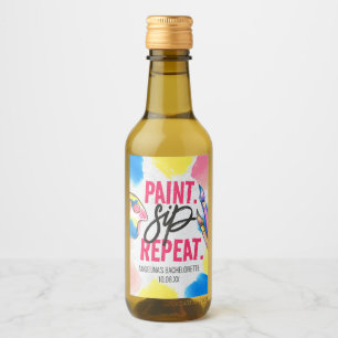Favor de fiesta de pintura y vino para soltera